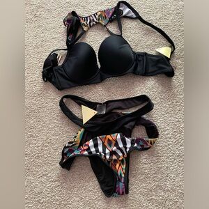 Exotic designer bikini, never worn.  Size: L